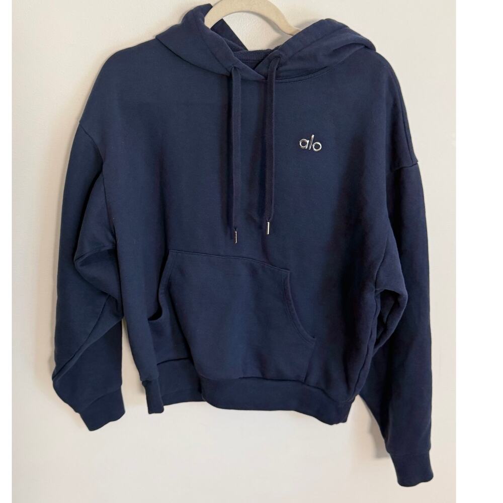Alo Yoga Accolade Navy Hoodie size large
